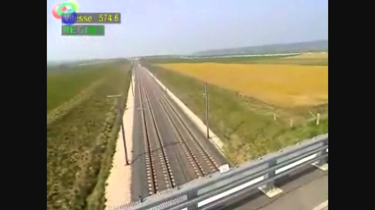 WORLDS FASTEST TRAIN TGV V150 574 km/h