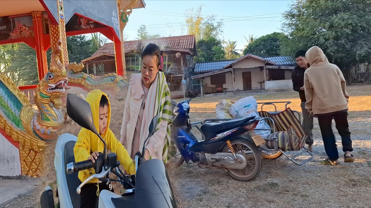 น้องกรกับแม่เข้าทำบุญ🙏มื้อนี้มีโรงทานแตงโมที่วัด🙏2 กุมภาพันธ์ ค.ศ. 2026