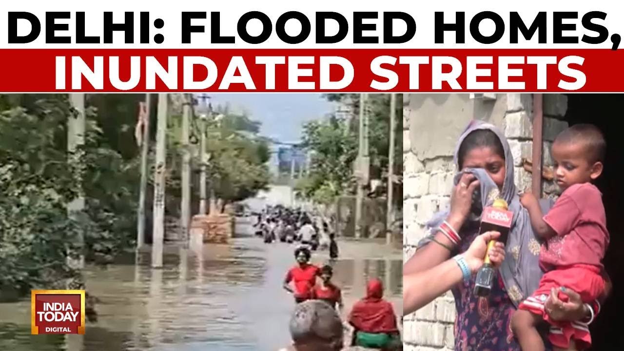 Flood Wrecks Havoc In Delhi's Bawana | Canal Breaches Banks, Floods Locality | India Today