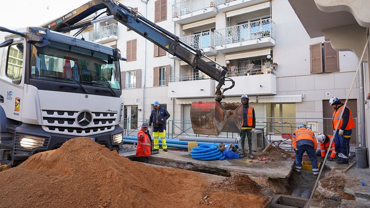 Sanary - Les travaux du quartier de la Médiathèque avancent !