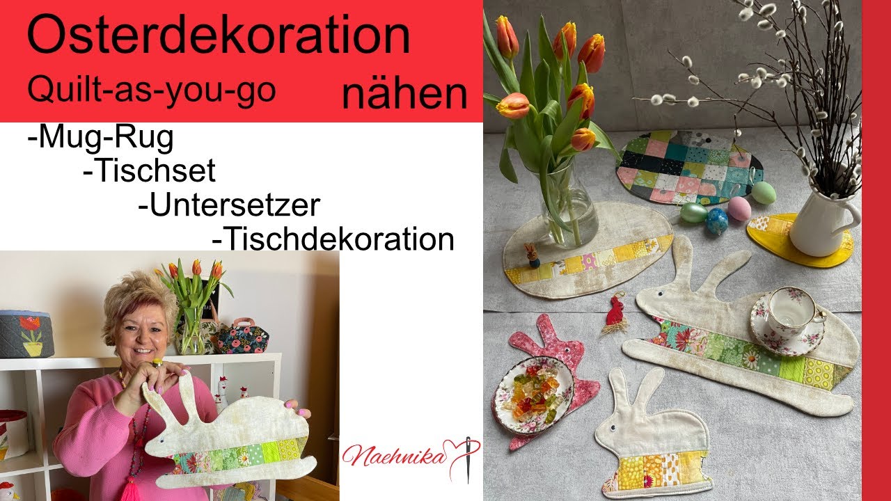 Nähe eine schöne Tischdekoration für die Osterzeit