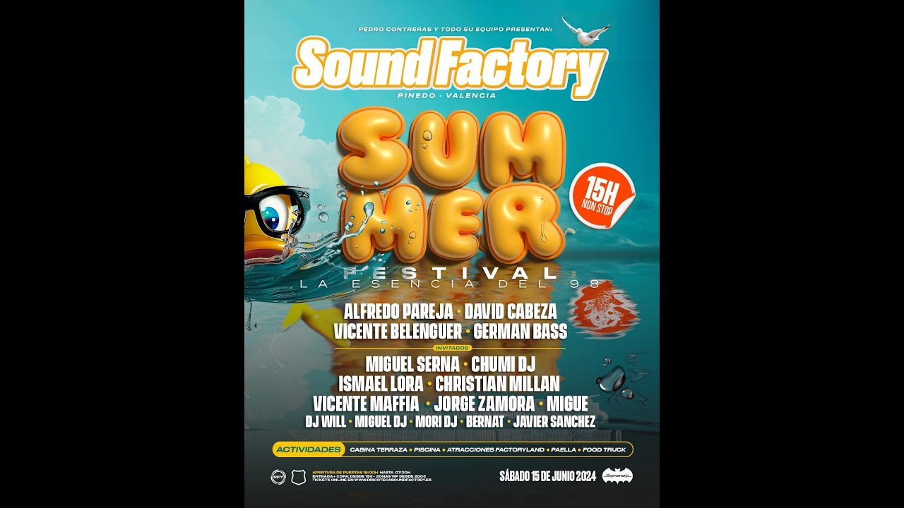 SOUND FACTORY Live! Summer Festival (15-06-2024) Vicente Belenguer & Alfredo Pareja