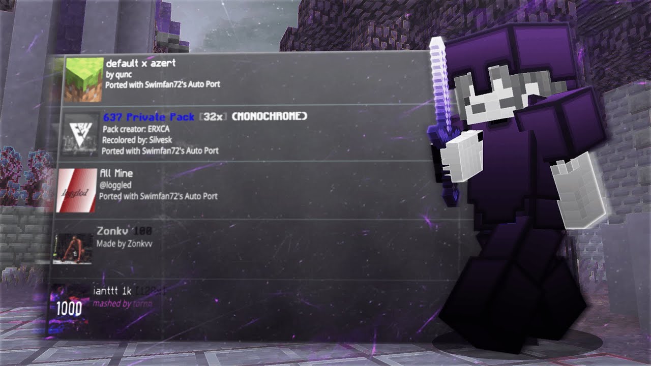TOP 5 Texture Packs For MCPE/Hive PvP