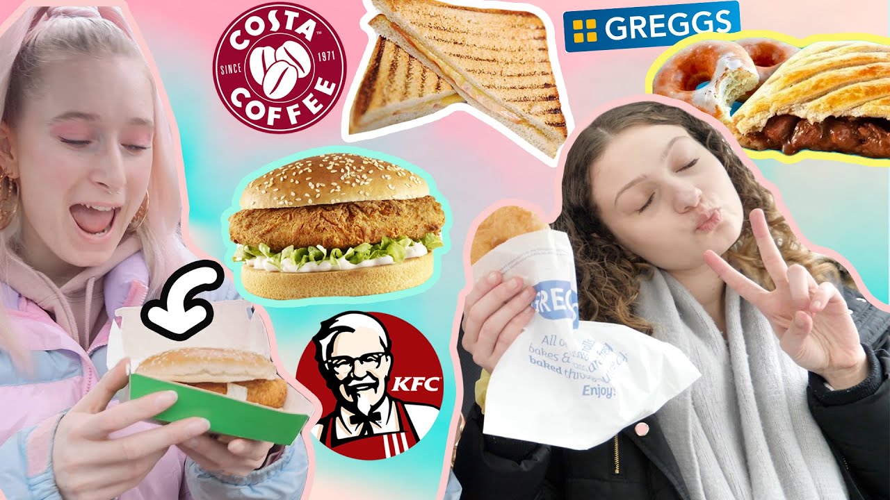 TRYING NEW VEGAN FOOD 😍KFC, COSTA & GREGGS 👏🏼🌱