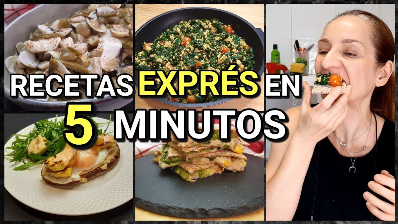 🤯  Cenas RÁPIDAS Y FÁCILES. En 5 MINUTOS tu cena LISTA.