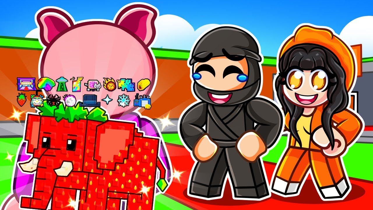Předstírám že Jsem NOOB pak Získám VYMAXOVANÉHO STRAWBERRY ELEPHANTA