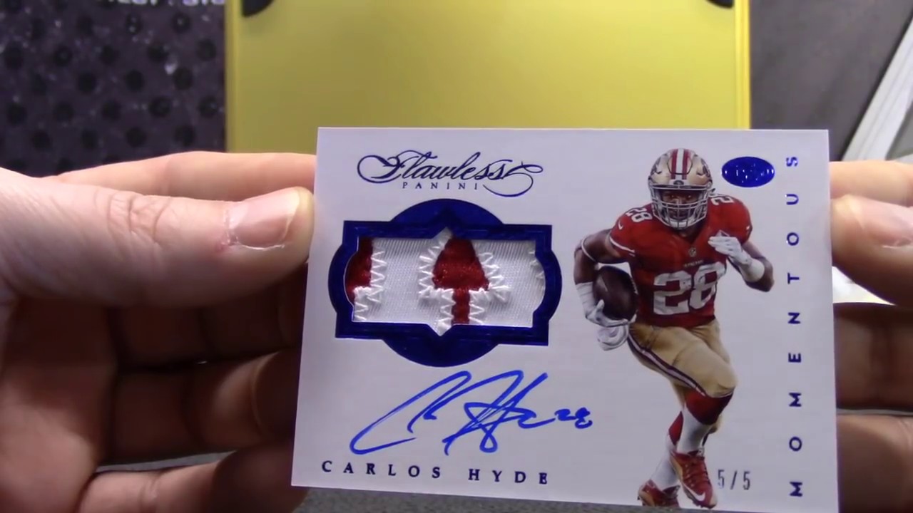 2016 Flawless Football 2 Box Case 'Random HIT' GB