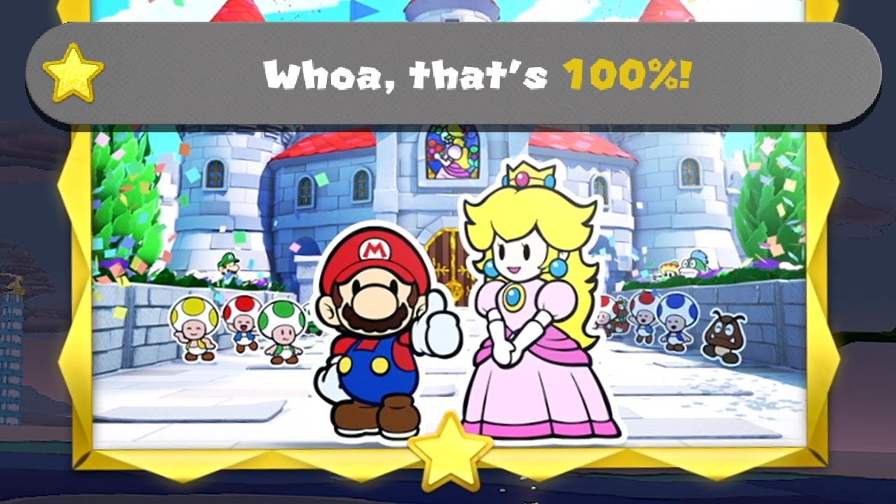 Paper Mario The Origami King - Ending Comparison (Secret Ending)