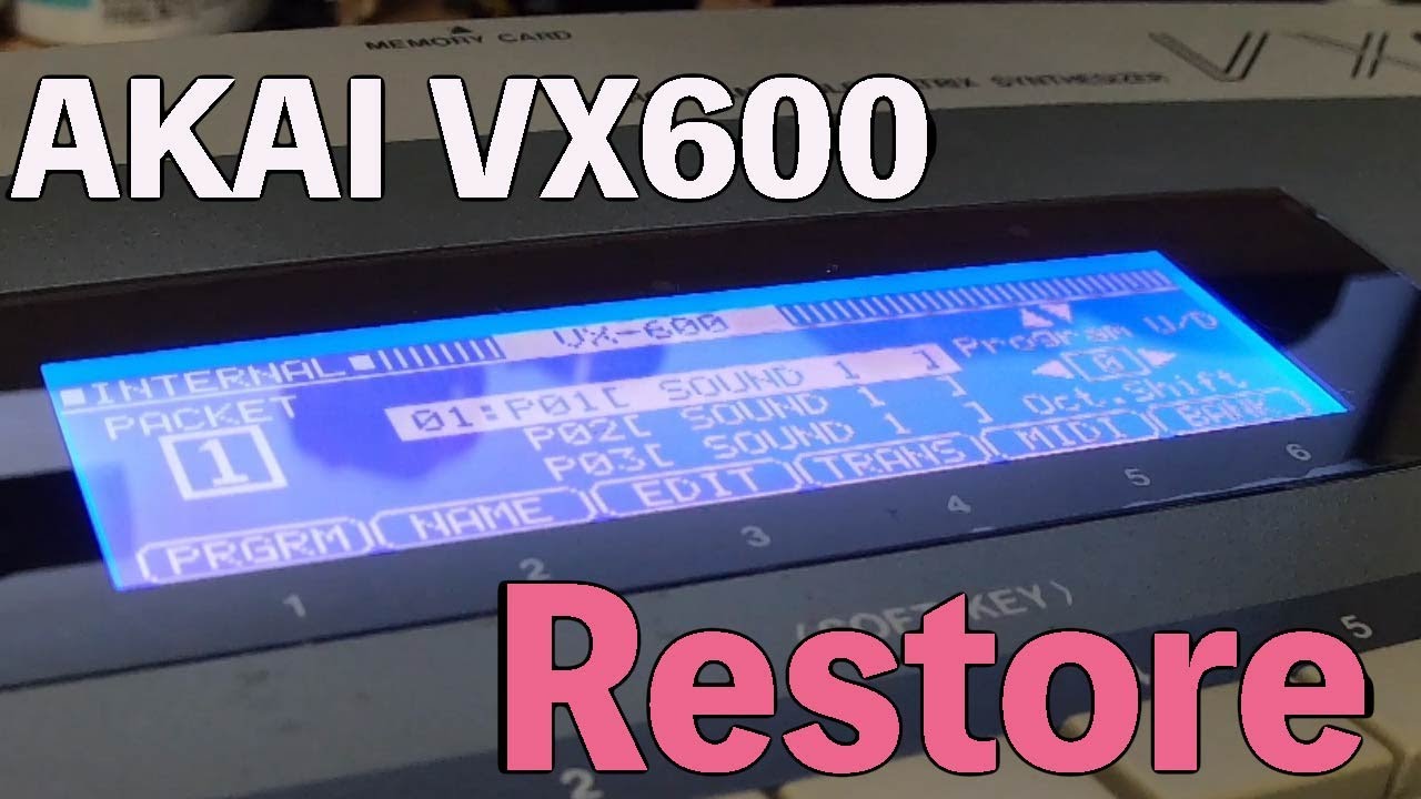 Restoration Synth AKAI VX600 (EZAS/