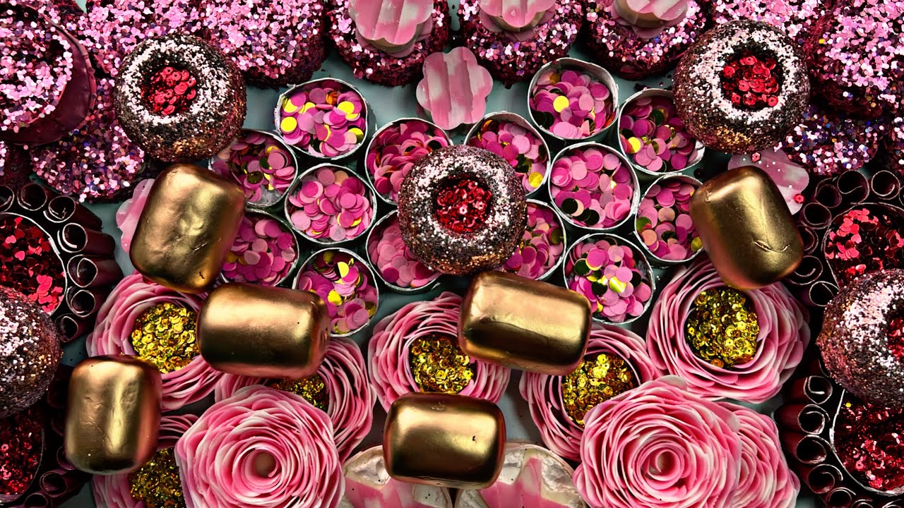 Soap roses 🌹 clay cracking 💗soap boxes /glitter/starch 🌹
