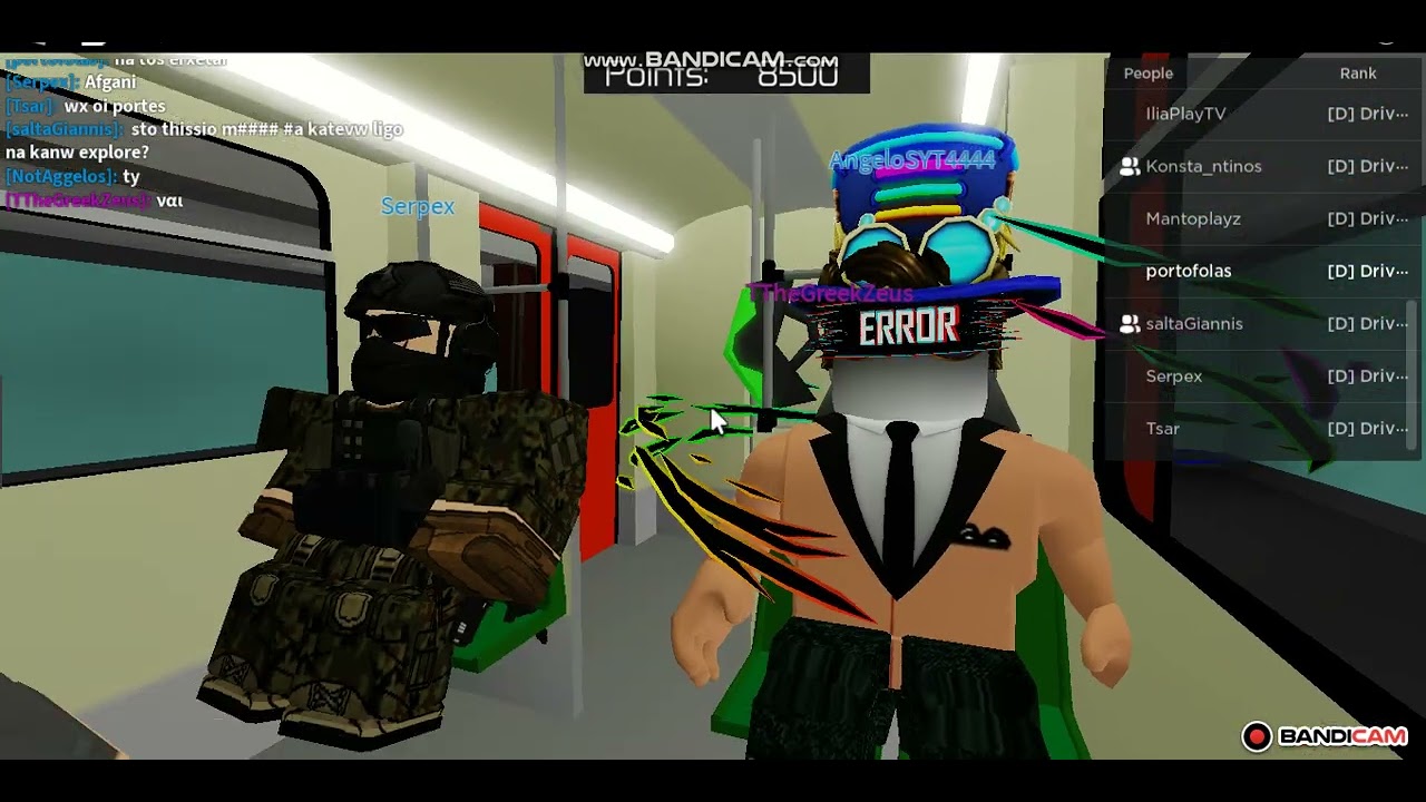 Roblox-Metro Transport:Line 1 ride from Attiki to Thissio