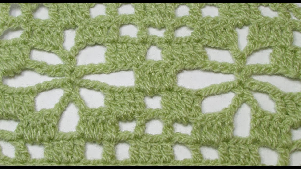 Como tejer un hermoso punto arañitas a crochet  - How to crochet a beautiful spider stitch