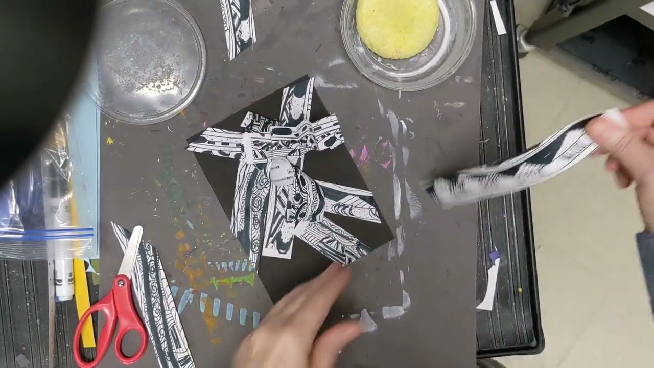 Paper relief sculpture