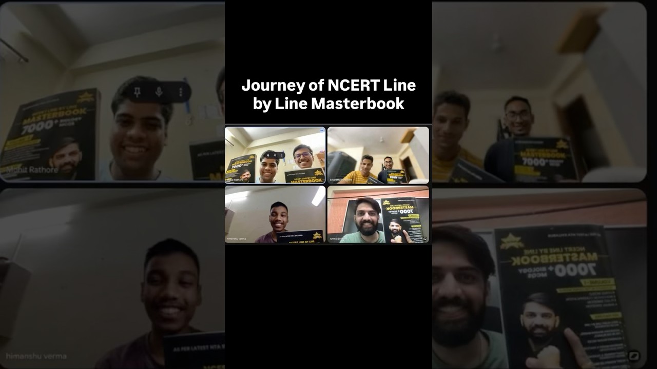 Journey of NCERT Line by Line Masterbook For NEET 2026 #neet2026