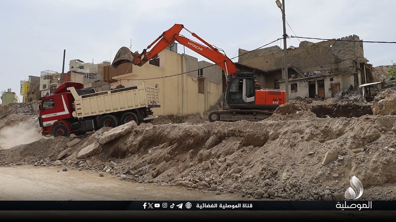 تنفيذاً لتوجيهات محافظ نينوى..استمرار أعمال مشروع الواجهة النهرية للمدينة القديمة