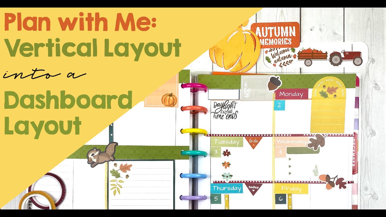 Plan with Me: Turn a Vertical Layout into a Dashboard Layout with Stickers