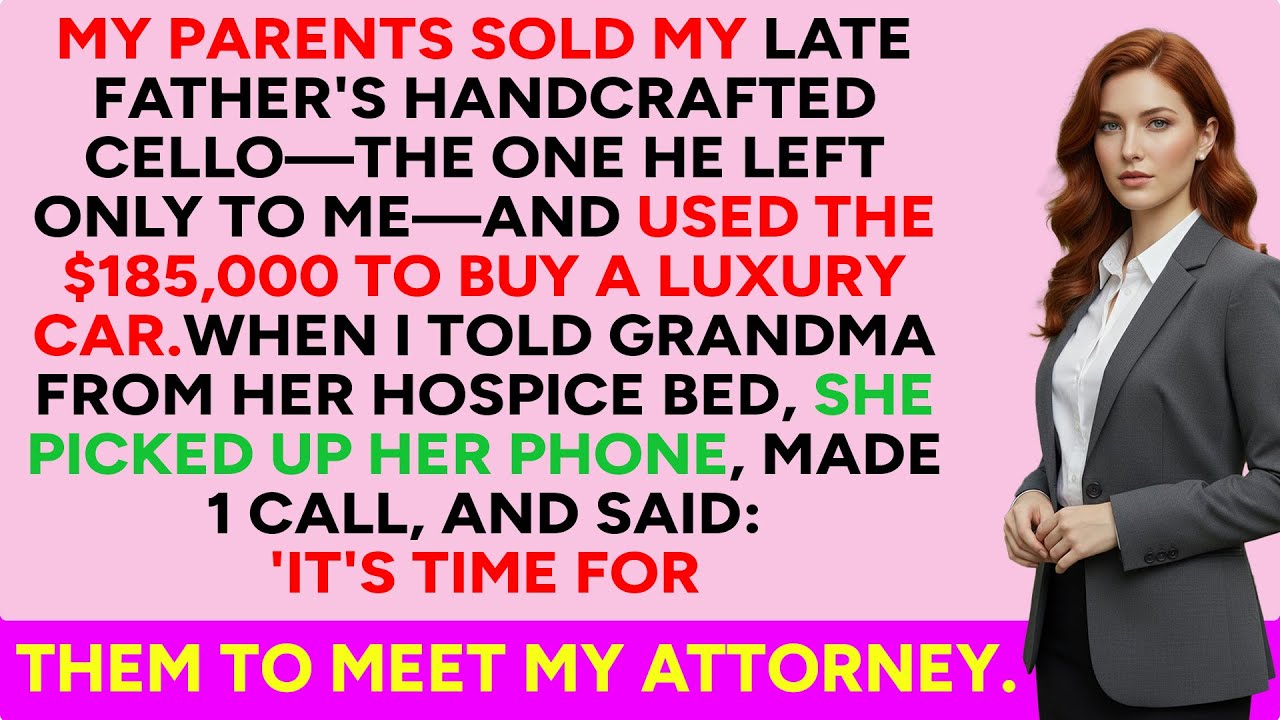 MY PARENTS SOLD MY LATE FATHER'S HANDCRAFTED CELLO—THE ONE HE LEFT ONLY TO ME— TO BUY A LUXURY CAR