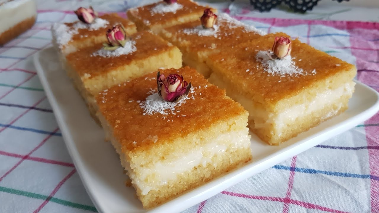 MUHALLEBİLİ ŞERBETLİ İRMİK TATLISI - GÖRSELI ILE TAM PUAN ALACAGINIZ ŞAHANE BIR RAMAZAN TATLISI