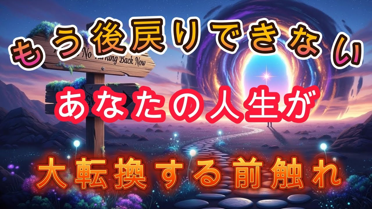 『もう後戻りできない』あなたの人生が大転換する前触れ #スピリチュアル #サイン #運命のタイミング #成長  #覚醒  #魂