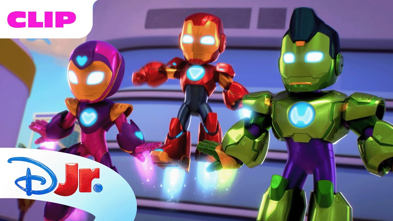 Iron Friends Stop Swarm | Marvel's Iron Man and his Awesome Friends |@disneyjrx@MarvelHQ