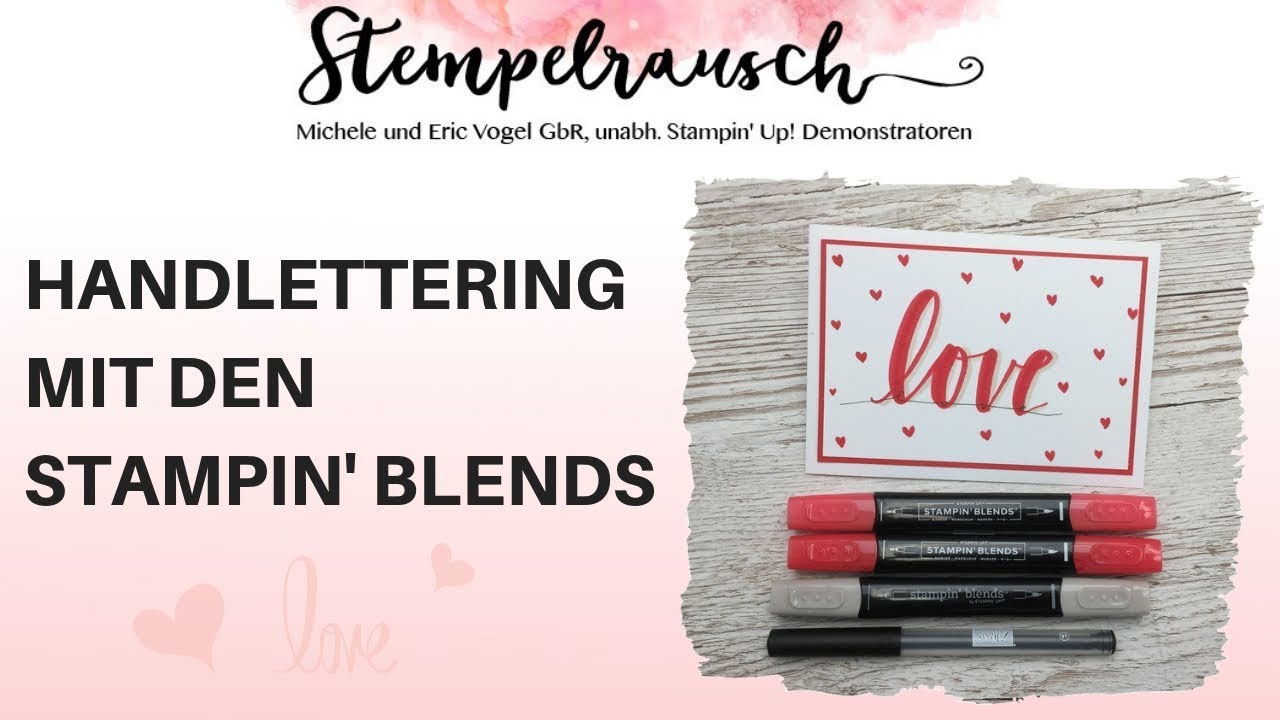 🖌 Handlettering mit den Stampin' Blends von Stampin' Up!