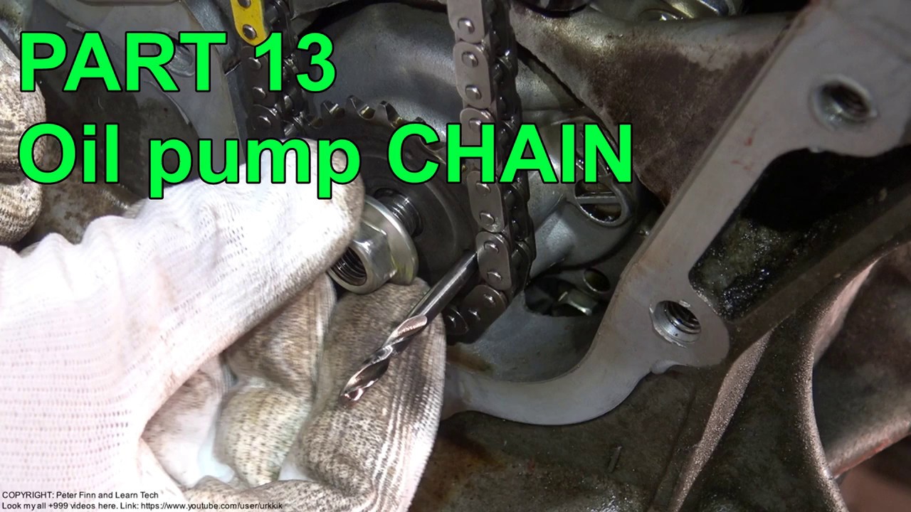 How to Assemble Toyota Corolla Dual VVT-i engine years 2007 to 2018  PART 13 Oil pump chain
