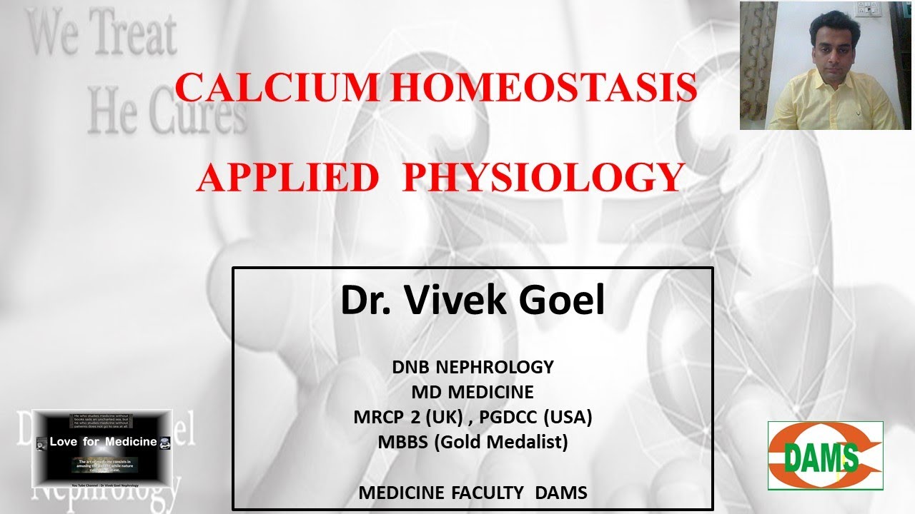 CALCIUM HOMEOSTASIS  - APPLIED PHYSIOLOGY