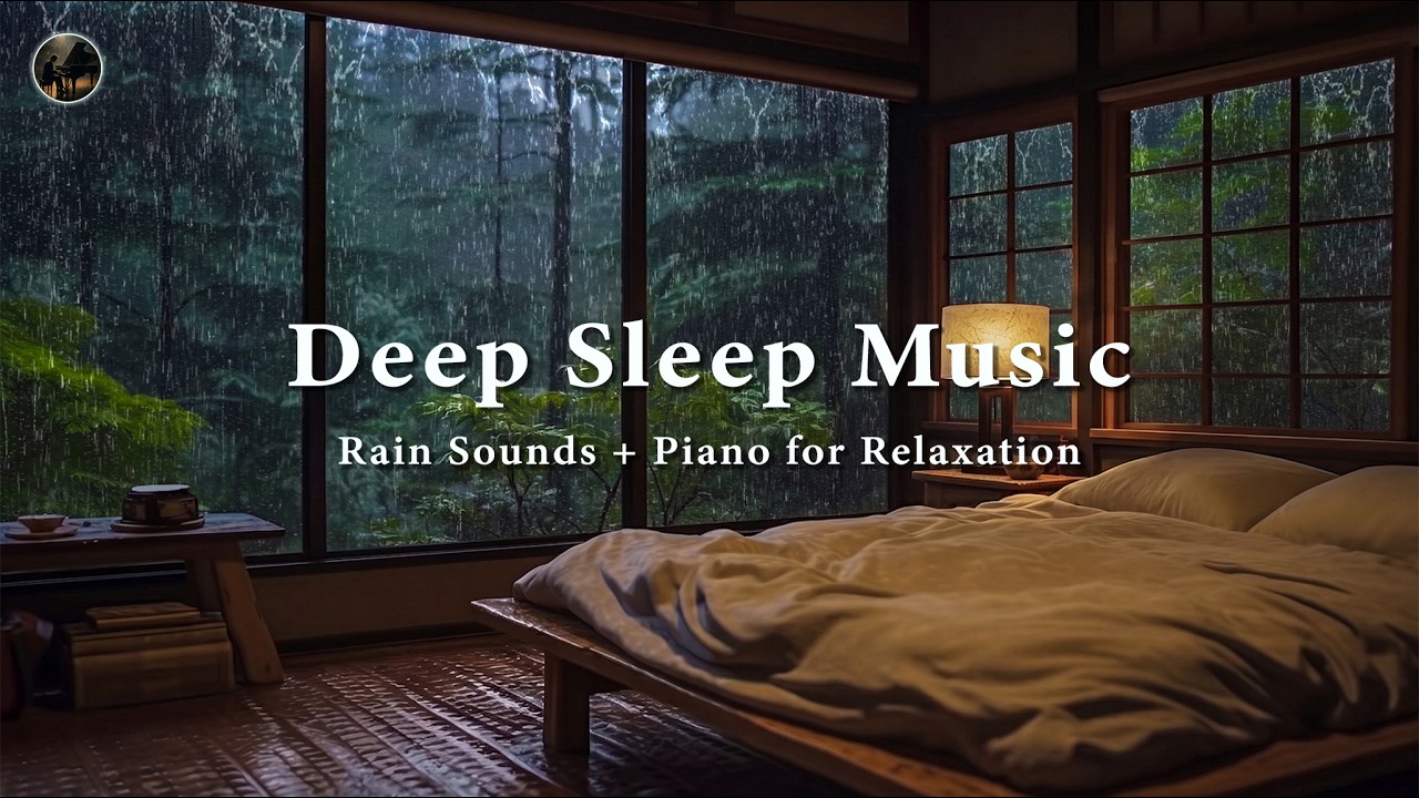 Healing Sleep Music with Rain Sounds &ndash; Soft Piano for Deep Sleep, Insomnia and Stress Relief
