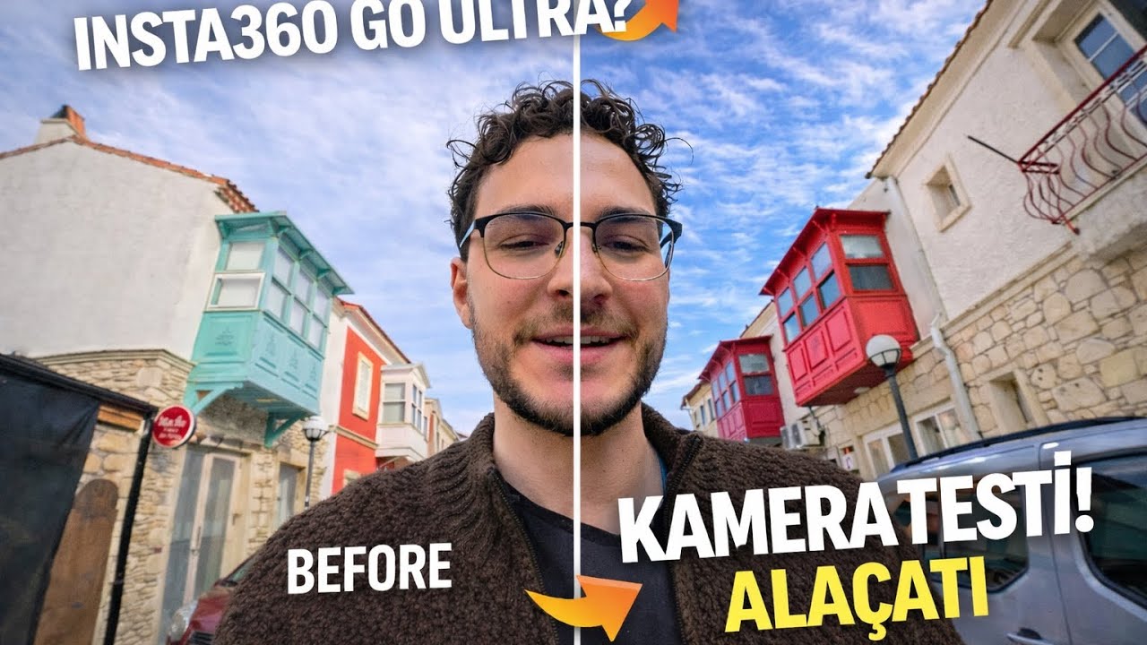 Insta360 GO Ultra Test! | Alaçatı Sokak + Ses + Wide (44. Gün)