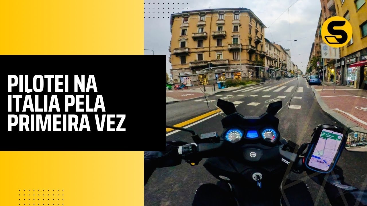 Minha primeira vez pilotando uma scooter na Itália 🇮🇹 | Aventura pelas ruas de Milão
