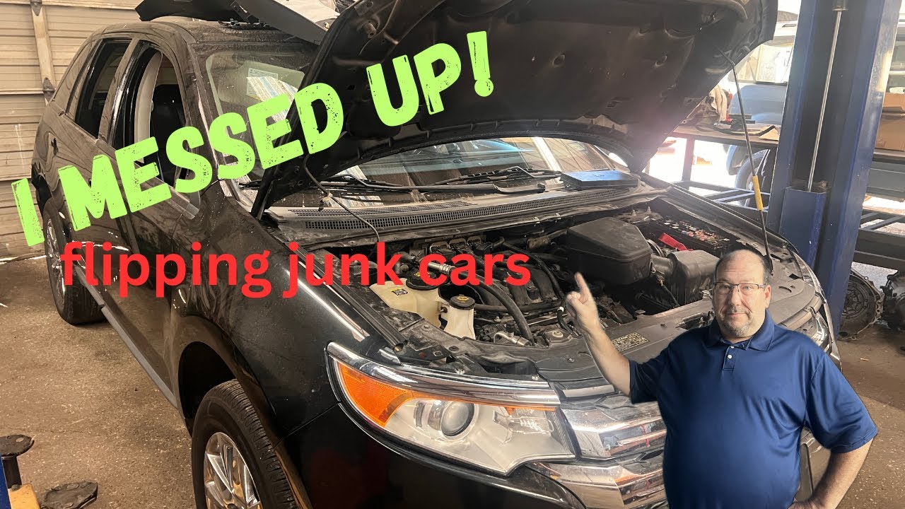 I MESSED UP!  FLIPPING JUNK CARS!  WE PARTED THIS FORD EDGE AND MADE BIG MONEY!