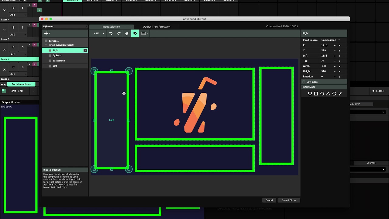 Resolume Plugin: SliceOutline