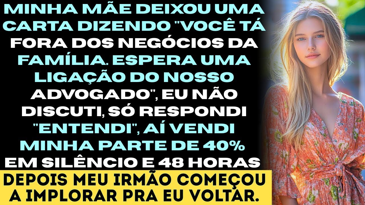 Minha mãe deixou um bilhete: 