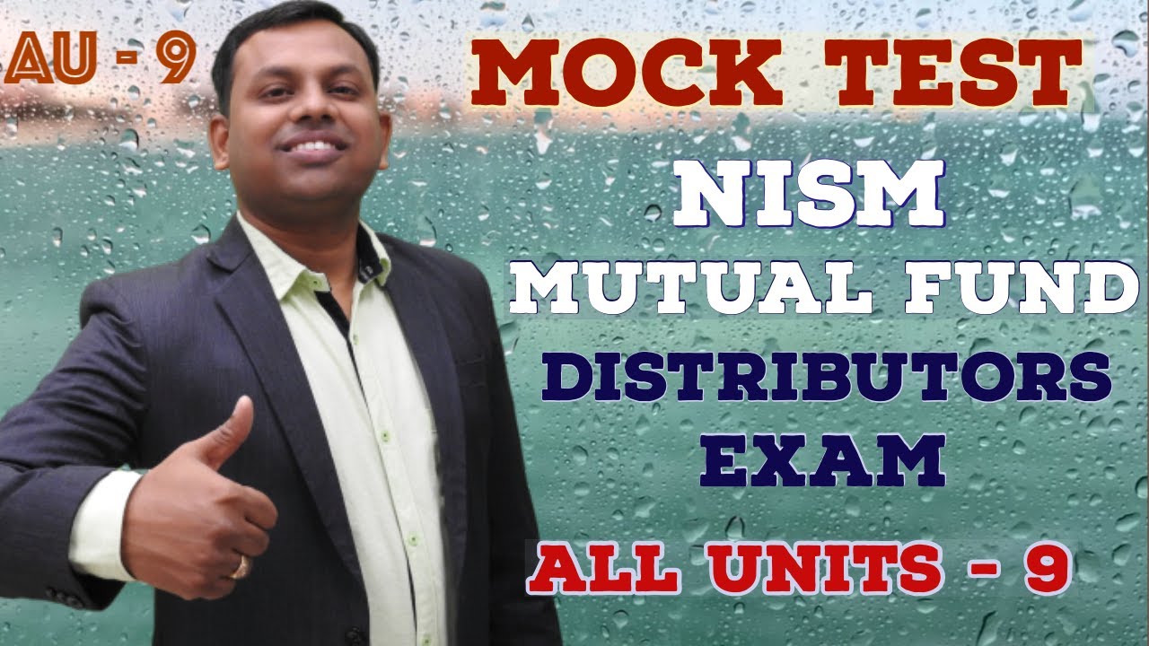 NiSM Mutual Fund  Mock Test All Units 9 #nismexampreparation