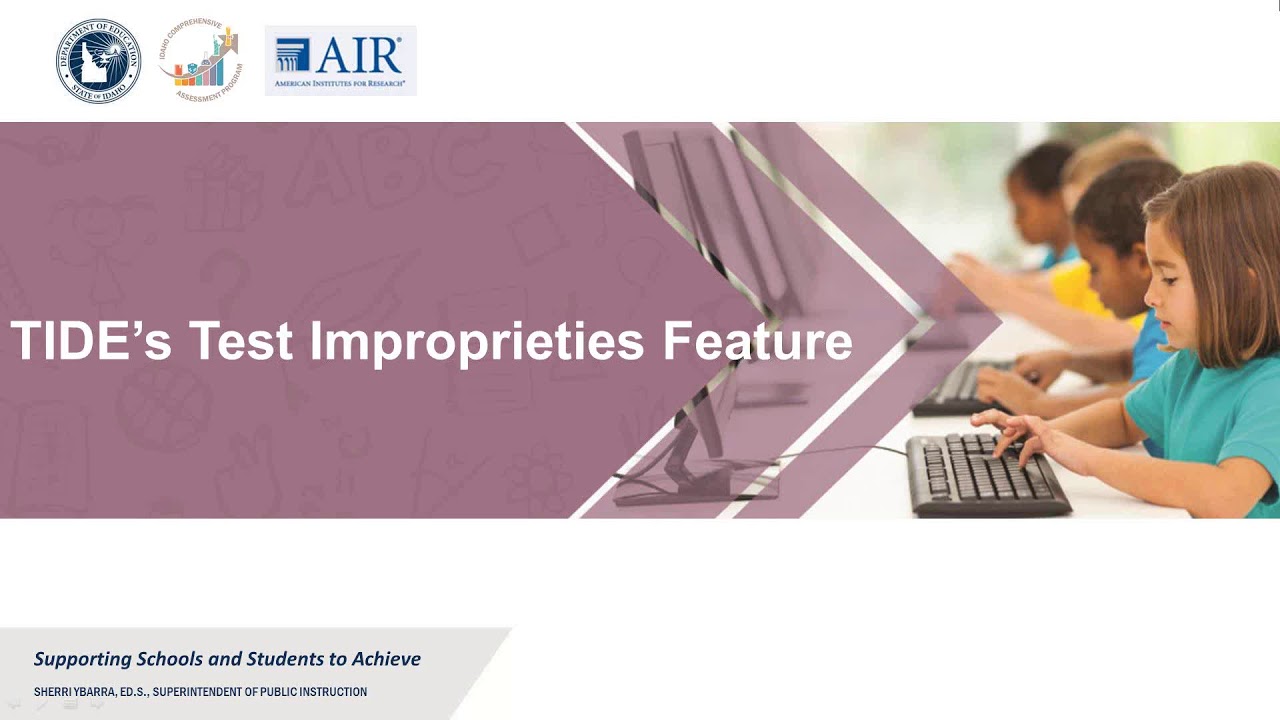 Handling ISAT Test Improprieties