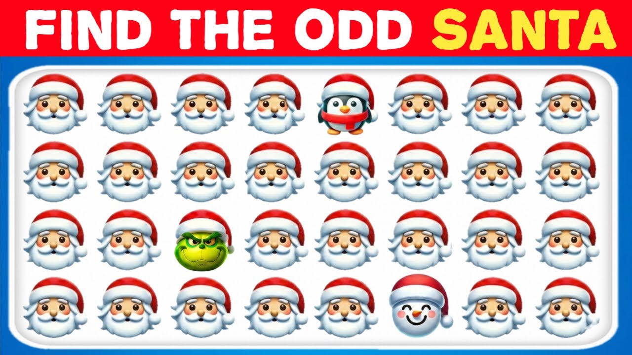 ❄️⛄ Find the Odd One Out: Christmas Edition Challenge | 25 Festive Tricky Questions | Quiz Eagle