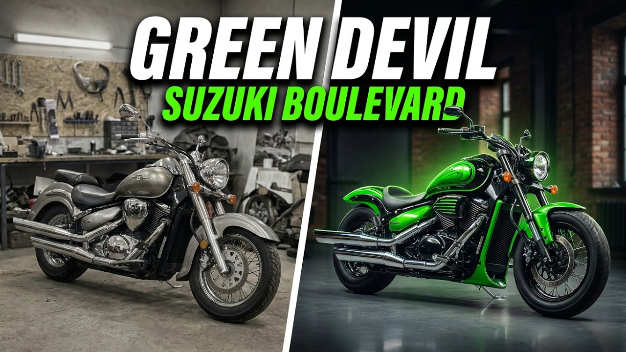 GREEN DEVIL CUSTOM BIKE на базе SUZUKI  BOULEVARD