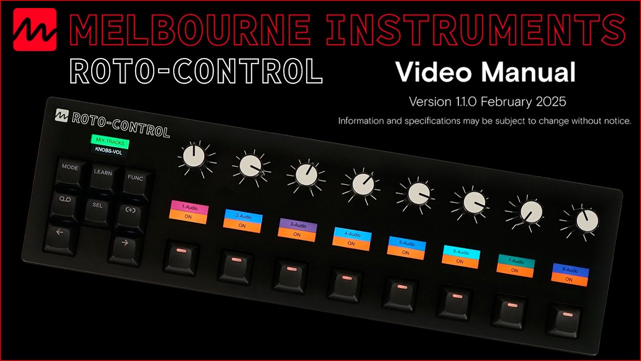 Roto Control Motorized MIDI Controller ビデオ・マニュアル | Melbourne Instruments（日本語字幕）
