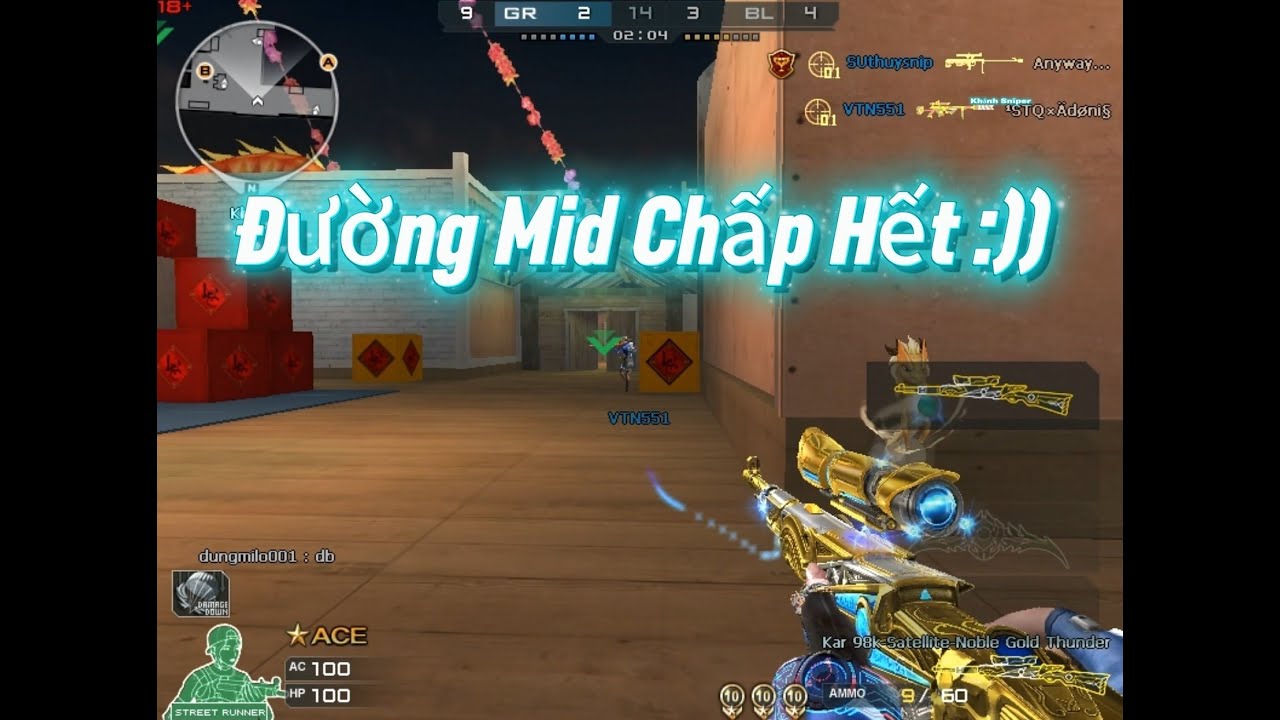 K98 Sấm Sét ! Khầy Rất Thik Trấn Giữ Đường Mid =]] . #độtkích #hhd