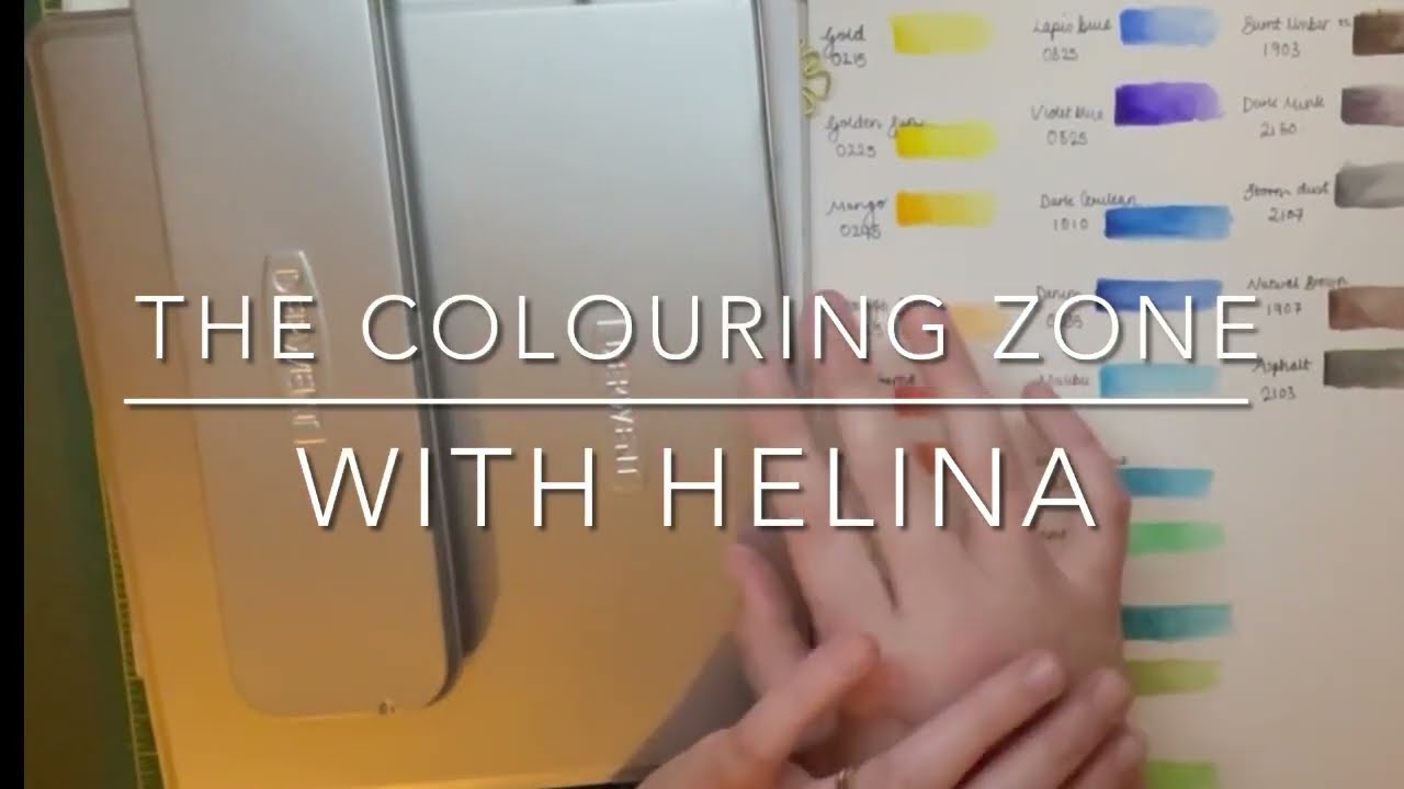 New Inktense pencils | Colour with me | Adult Colouring