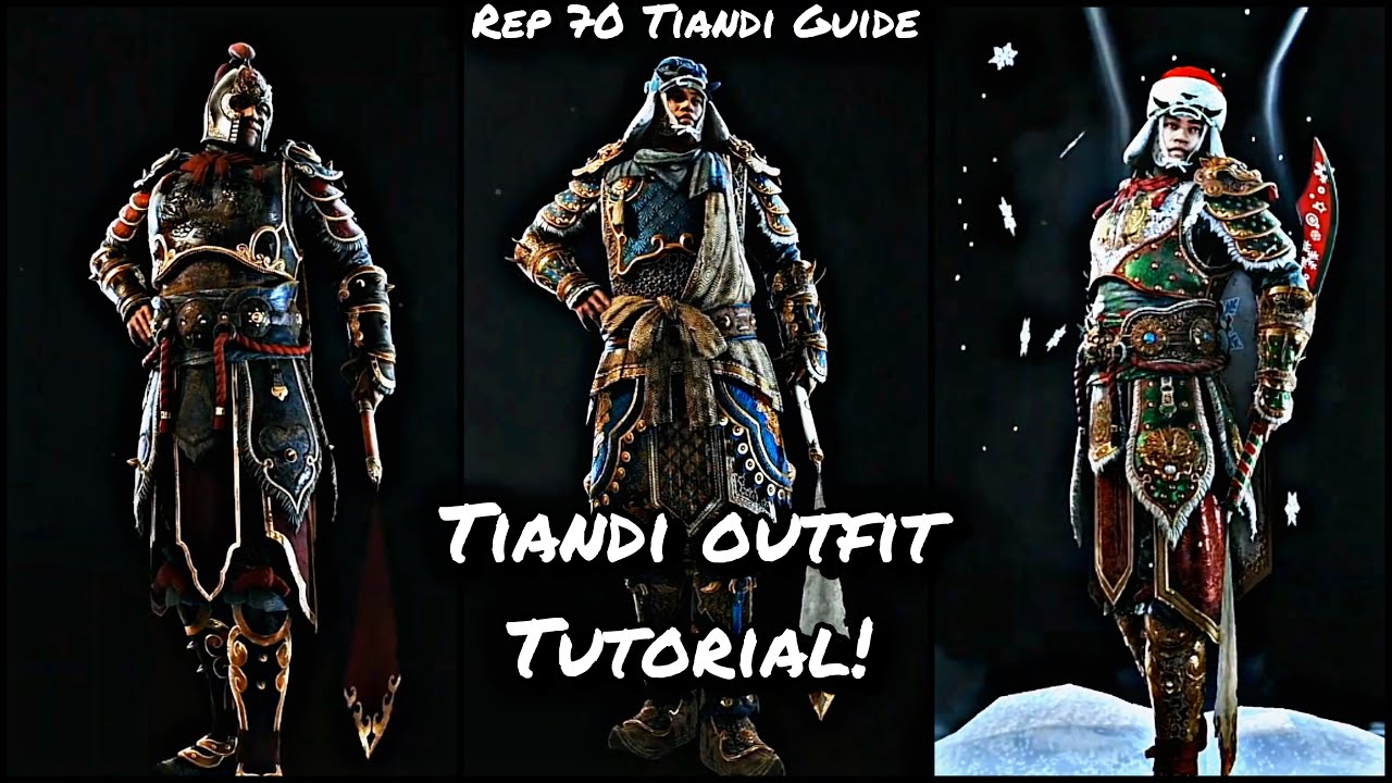 Tiandi Outfit Tutorial! (Rep 70 Tiandi Guide) | For Honor ​⁠