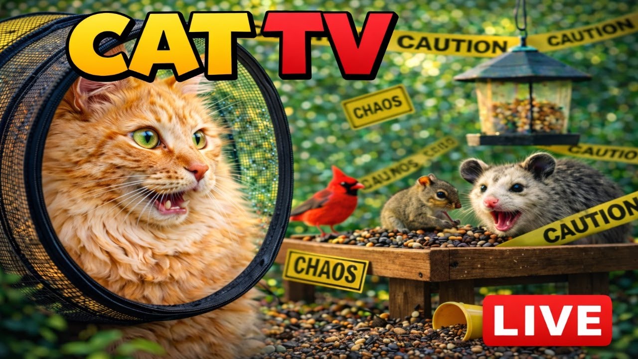 Rescue Cats React to Squirrel Chaos - LIVE from Florida