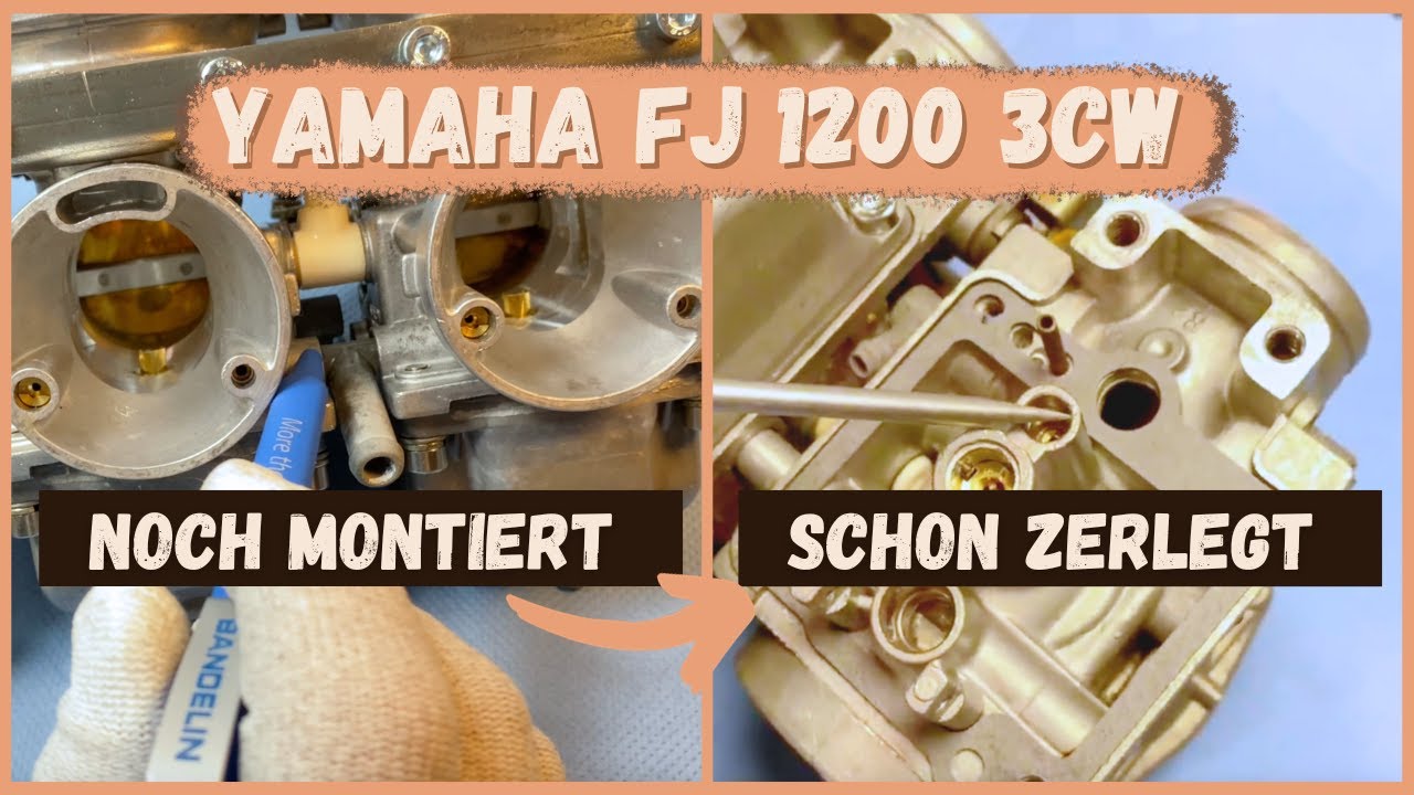 Vergaser Yamaha FJ1200 3CW zerlegen, Schritt für Schritt Anleitung, vom Vergaseronkel