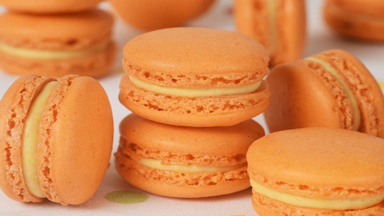 Pumpkin Spice Macarons Recipe Demonstration - Joyofbaking.com
