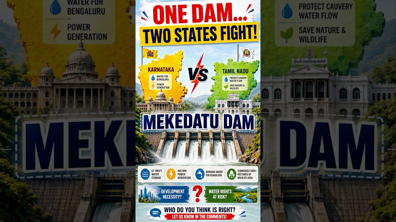 Why Karnataka & Tamil Nadu Are Fighting Again? The Cauvery Water War Returns! Mukesh Jha