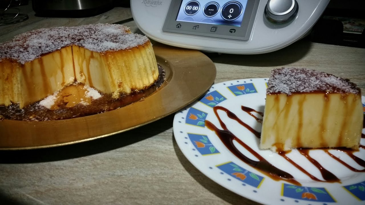 FLAN DE COCO Y MASCARPONE/FLAN DE COCO/MASCARPONE /COCO/ /RECETAS THEMOMIX/TM5/