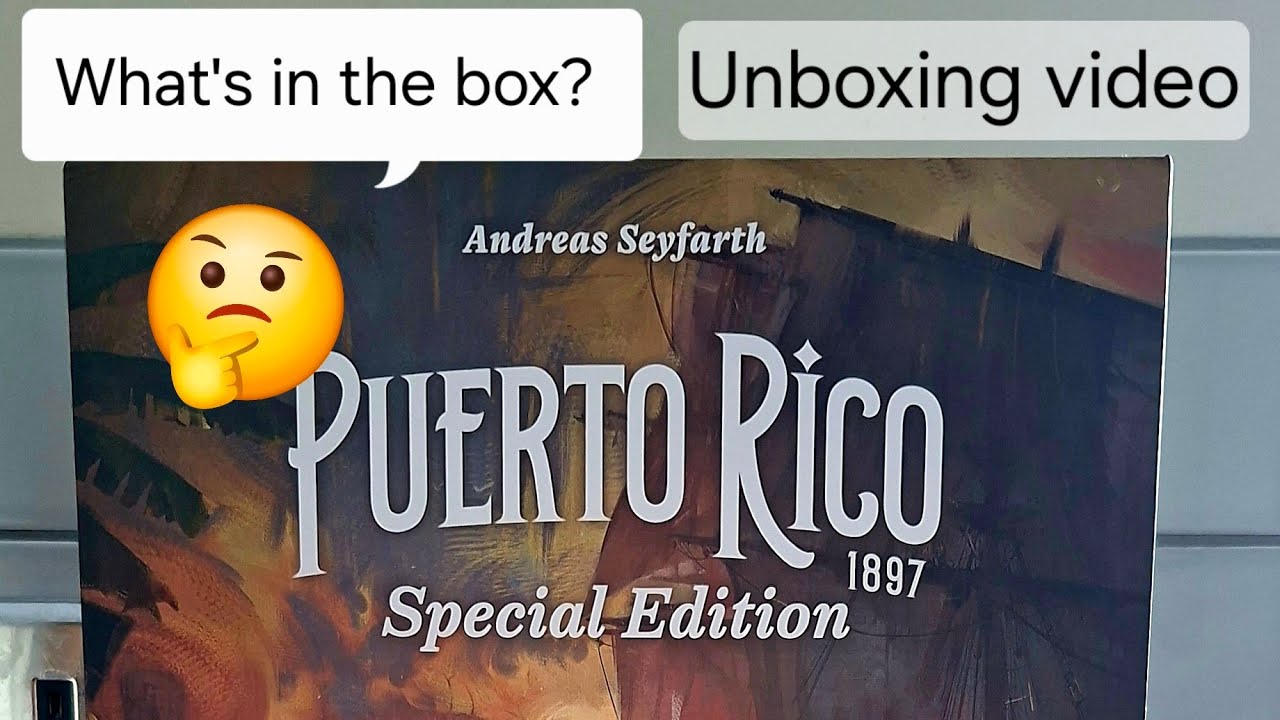 Unboxing of Puerto Rico 1897 Special Edition #unboxing #boardgames 