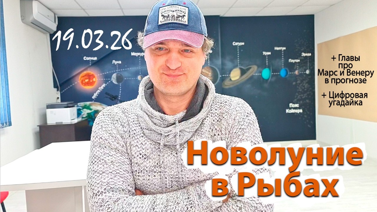 Новолуние в Рыбах 19.03.26
