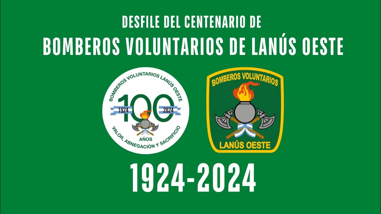 Desfile del centenario de Bomberos Voluntarios de Lanús Oeste