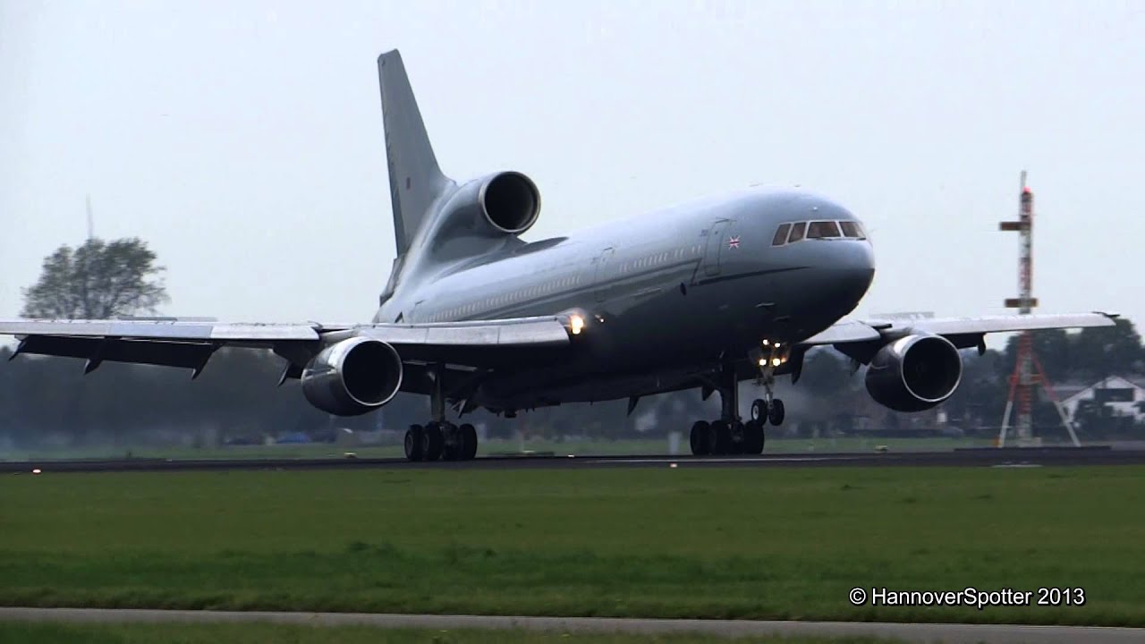 *Extreme rare!!* Lockheed L1011 Tristar [KC-1] || Royal Air Force || Landing @ Amsterdam Schiphol